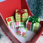 Dollhouse Miniature Christmas Present Gift Box 1    Scale 1 12 Fairy Elf Shelf Gl