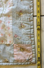 Vintage Rabbit Cross Stitch Hand Embroidered Baby Quilt  Blanket 40  X 49 