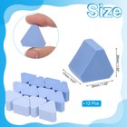 Pencil Erasers  12 Pcs Rubber Triangle Gradient Mini Cute Erasers  Blue
