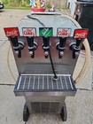Vintage Coca Cola Commercial Beverage Dispenser On Wheels  5  Different Beverage