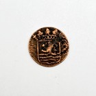 1754 Netherlands Dutch East Indies Voc 1 Duit Copper Coin Km 152 3