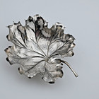 Sterling Silver Buccellati Oak Leaf Dish Naturalistic Italy   295 Each