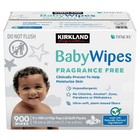Kirkland Signature Baby Wipes Fragrance Free 900 Count Hypoallergenic Sensitive