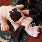 Tonka Pound Puppies 1985 18in Plush Dogs Lot Of 2  Brown  Brown   Tan