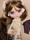 Ooak Custom Blythe Doll White Skin Brown Wig Full Set W Outfit Collectible Toy