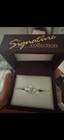 Signature Collection 14k White Gold Oval Diamond Engagement Ring Size 7