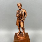 Vtg Boy Scouts Of America Bronze Trophy Scoutmaster Of The Year 1974 Copper-tone