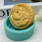 Virgin Mary Baby Silicone Soap Mold Scented Wax Molds chocolate Cake Baking Mold