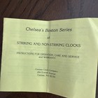 Chelsea Boston Shipstrike 4 5  Brass Ship Clock With Stand And Key