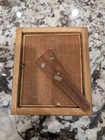 Antique Persian Miniature Painted Abalone Shell W  Inlaid Mosaic Woodwork Frame