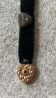 Rare Vintage Victorian Era Mourning Ribbon-heart In Pic  20 Shows Two Flags