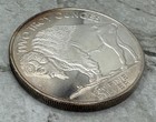 2 Oz  999 Fine Silver Buffalo Round     Native American Design    Toned    collectible