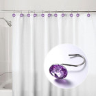 Shower Curtain Hooks Rings  Quality Acrylic Decorative Shower Hooks Bling Round 