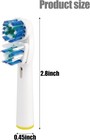 Toothbrush Replacement Heads Compatible With Oral B Dual Clean 4 Pack