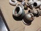Lot Of Antique Vtg Sockets Parts Wall Ceiling Light Fixtures Salvage 