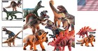 Large Non-toxic Rubber Dinosaur Toys - 7-piece Set Perfect For Parties   Gifts 