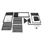 Dj Event Facade Black White Scrim Metal Frame Booth   23   x73    Flat Table Top Usa