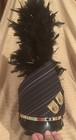 Black Shako Marching Band Used With Decorative Band And Feather 