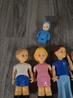Vintage Little Tikes Dollhouse 5pc Lot Family People Mom Dad Baby Etc Figures