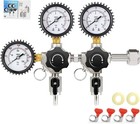 Co2 Regulator Dual Output Cga-320 Keg Regulator  Draft Beer Regulator With 0-   