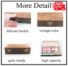 Wood Storage Box With Lid Solid Wood Container Box Decorative Table Large Rectan