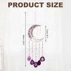Agate Gemstone Dream Catcher  Purple Crystal  Moon Tree Handmade Dreamcatcher