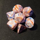 Chessex Hidden Wonders Common Festive Feldspar W  White Polyhedral Dice Set