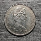 Canada 50 Cents 1965 Silver Coin Elizabeth Ii Xf-au