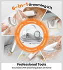 New Sealed Pet Grooming Vacuum Kit 6 In 1 Dog Hair Clipper Low Noise Strong Suct