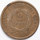 1864 Two Cent Piece Almost Uncirculated  au 