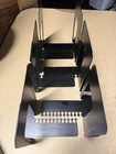 Steel Non-skid Metal Book Ends For Shelves Heavy Duty Bookends  Black  3 Pair