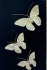 Vintage Mid Century Mcm Solid Brass Butterfly Wall Hanging Art Decor Set Of 3