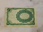 1874 10 Cent Us Fractional Currency Note Fifth Issue 10c
