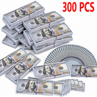 300 Pcs 100 Dollar Bills Replica Play Money Movie Fake Bank Games Kids Cash