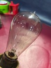 Edison Antique Mazda Light Bulb Vintage 4    Pointed Tip Tipped Carbon Paper Label