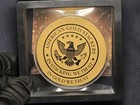2026 Liberia 12 Dollars Smiley 1 1000 Oz  9999 Pure Gold Coin 60mm In Frame Coa