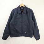 Dickies Eisenhower Jacket Mens Medium  Charcoal Gray Workwear Grunge Quilted 