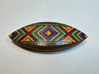 Aztec Pattern Tatting Shuttle     Unique Lace-making Tool  3 Inch Long