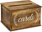 Wooden Wedding Card Box With Slot Rustic Gift Card Box For Wedding Decoration   
