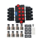 4 Spool Solenoid 12v Dc Hydraulic Control Valve Double Acting 13 Gpm 3600 Psi