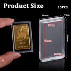 20pcs 1   oz Silver Bar Holder Capsules Air   tight Clear Acrylic     Vacuum Cap