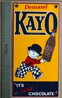 Demand Kayo - Older Repro Sign - 12 x6  - Porcelain Enamel