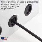 170pc Rubber Grommet Assortment 7 Sizes Sheet Metal Auto Body Firewall Hole Plug