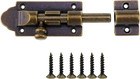 Bronze Antique Brass Barrel Bolt Latch 4 Inch Slide Latch Security Sliding Lock