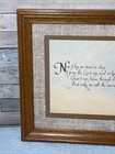 Vtg  Teddy Bear Nursery Child   s Prayer Framed Picture Wall Hanging