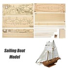 Sailboat Diy Wooden Assembly Model Ship Model Assembling Building Kits  Halconkw
