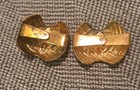 Pair Of Gold-tone Boy Scout Uniform Collar Insignia Pins W  Blue Enamel