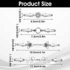 4pcs Shirt Clips For Women Silver Sweater Dress Back Cinch Silver 