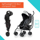 Ingenuity 3dlite Convenience Stroller jet Black   lightweight Stroller With Alumin