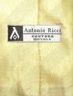 Antonio Ricci 100  Silk Necktie Dark Yellow Jacquard Tone On Tone Mens Neck Tie